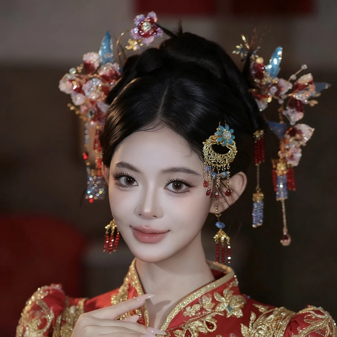 D113喜看新款新娘头饰简单复古