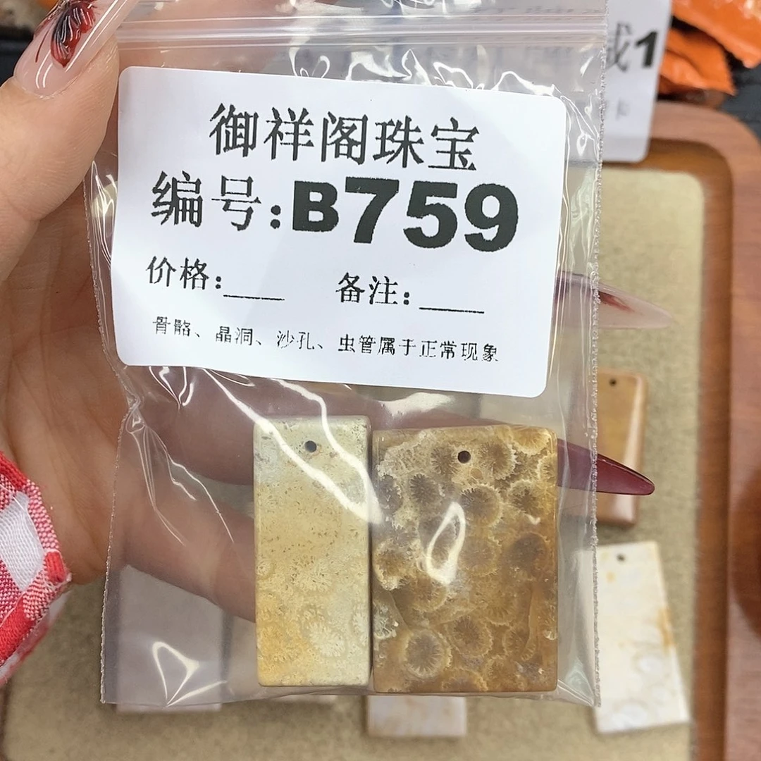 硅化珊瑚（珊瑚玉）颈饰未镶嵌马****果