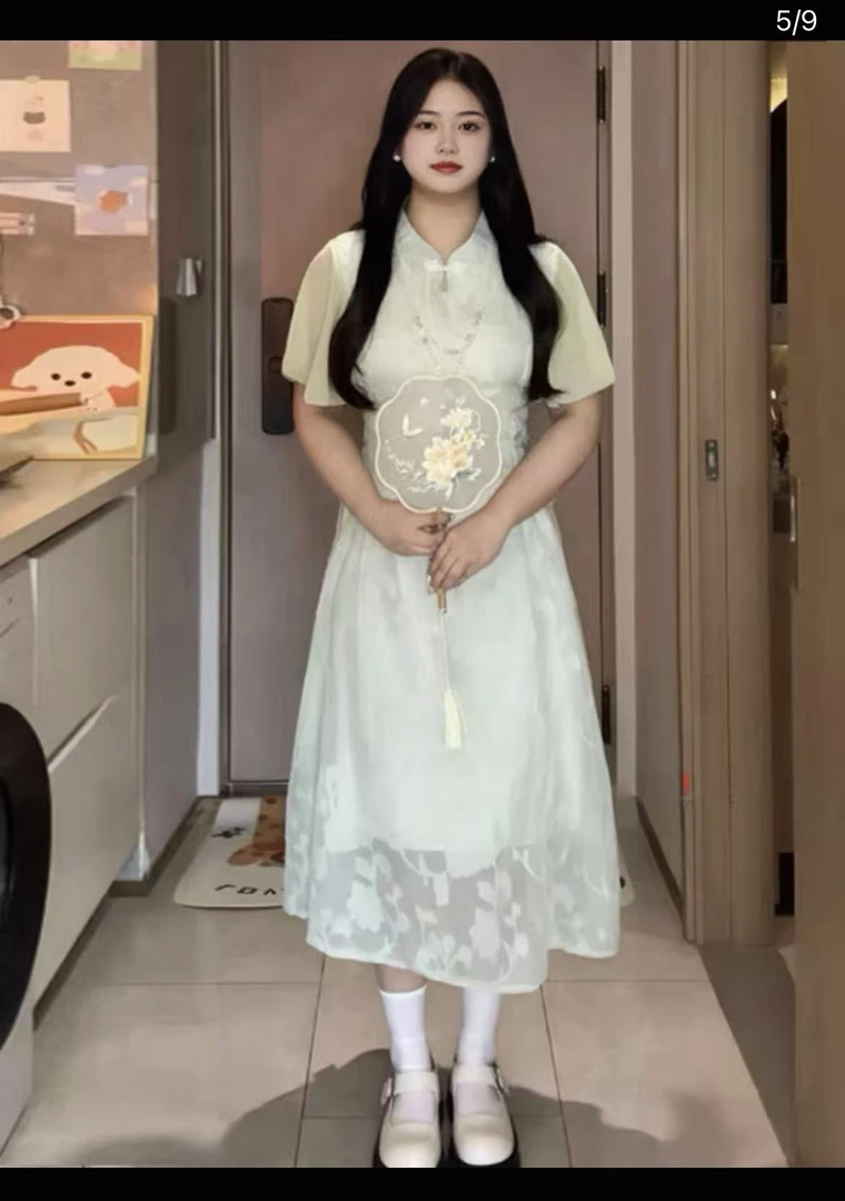 彤彤家3913新款国风显瘦连衣裙