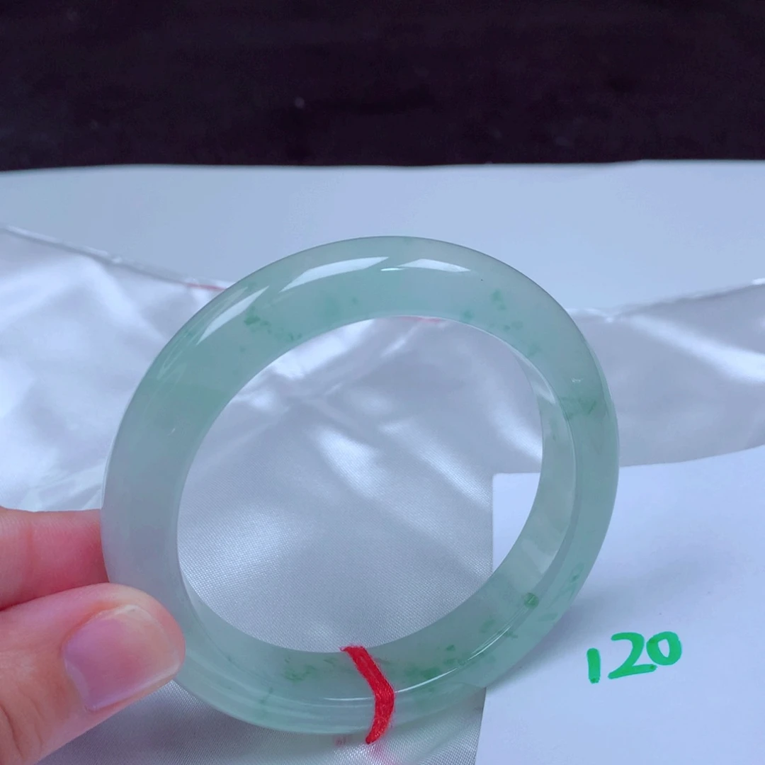 未镶嵌手镯翡翠缅甸天然A货翡翠手镯54.7