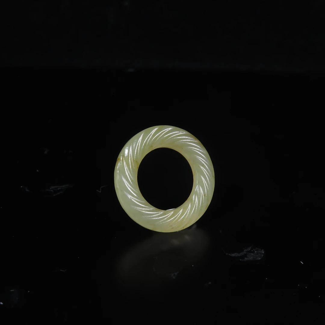 清代绞丝玉环/MZ207991/和田玉/民族文物