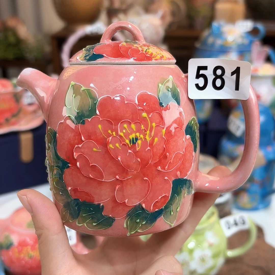 景德镇手绘高温釉下彩陶瓷茶具