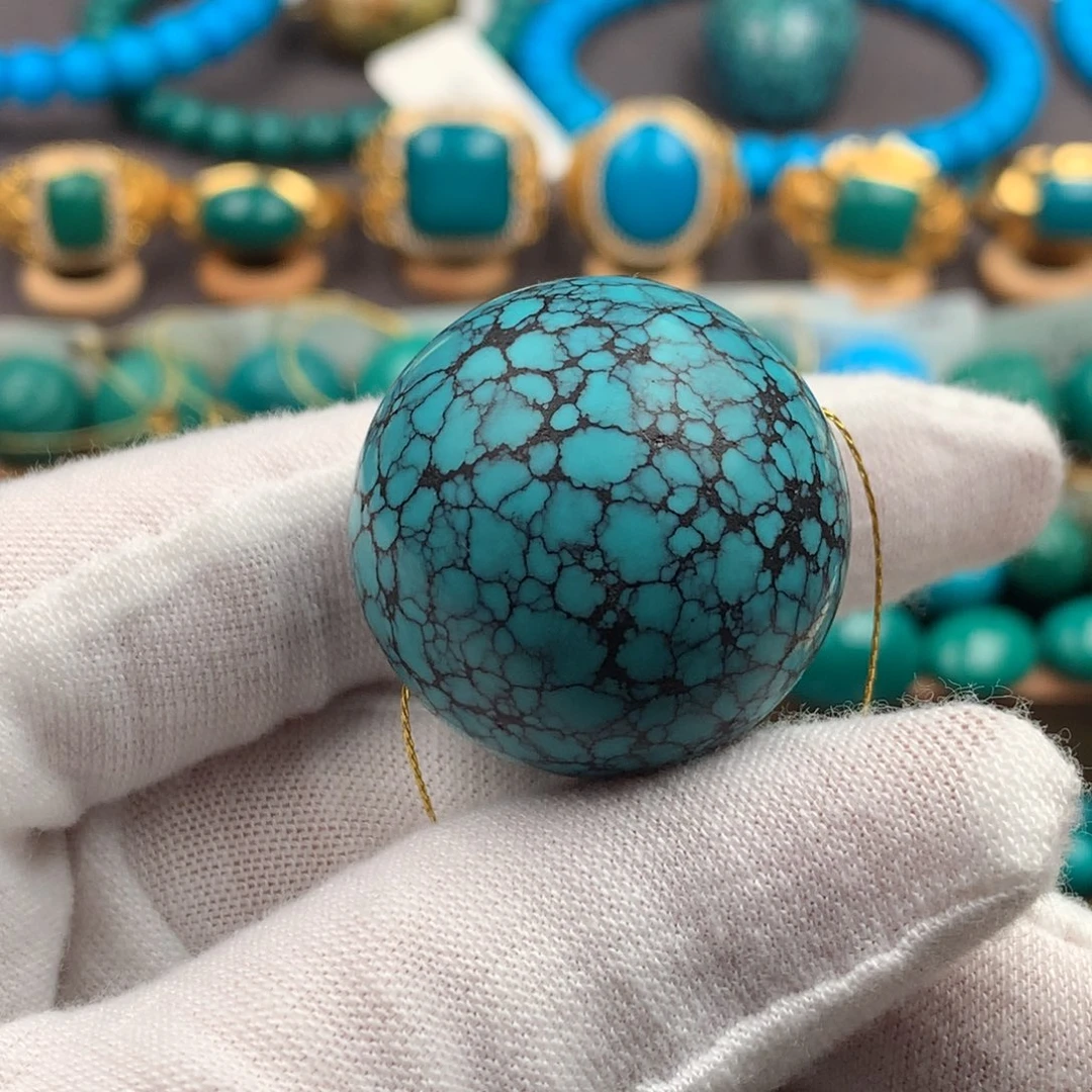 绿松石未镶嵌绿松石26.8mm
