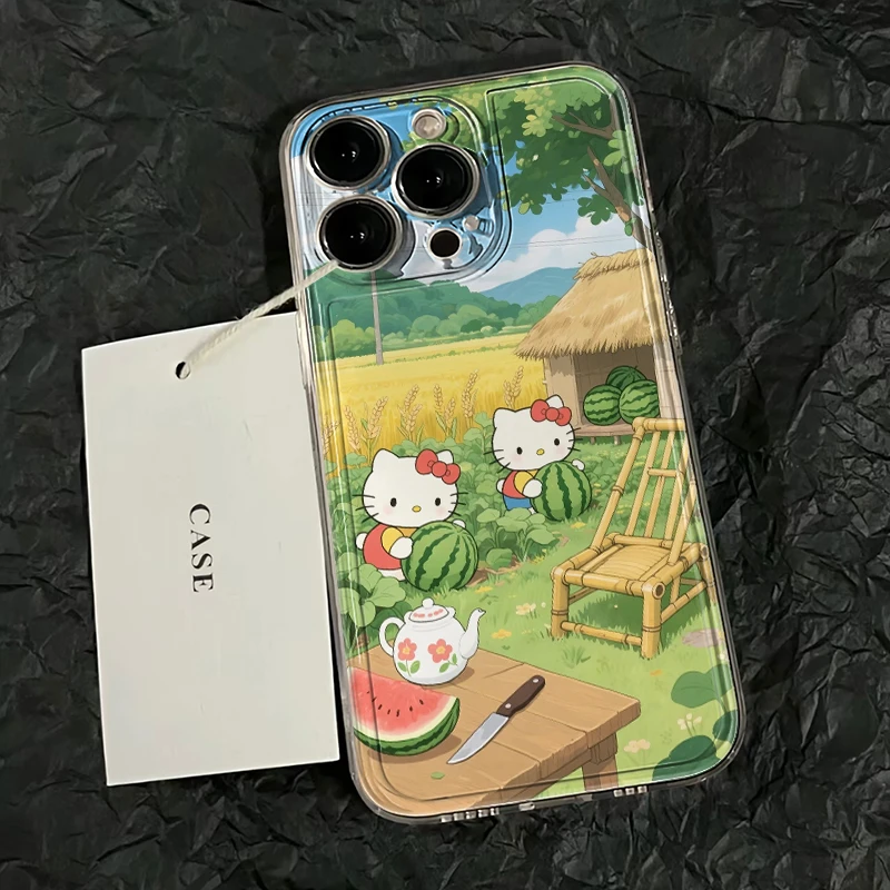 西瓜地kt苹果16手机壳可爱小米华为三星OPPO魅族适用vivo真我iQOO