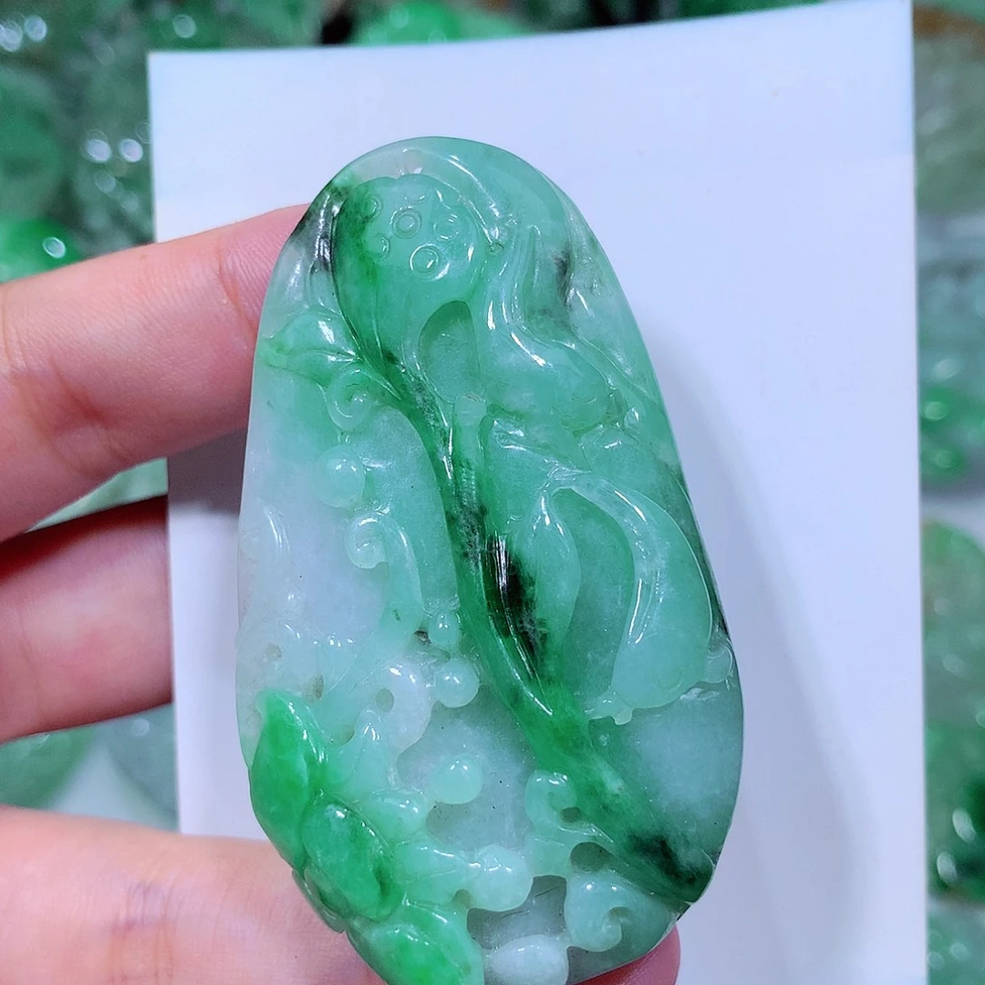 翡翠未镶嵌吊坠(不含链)