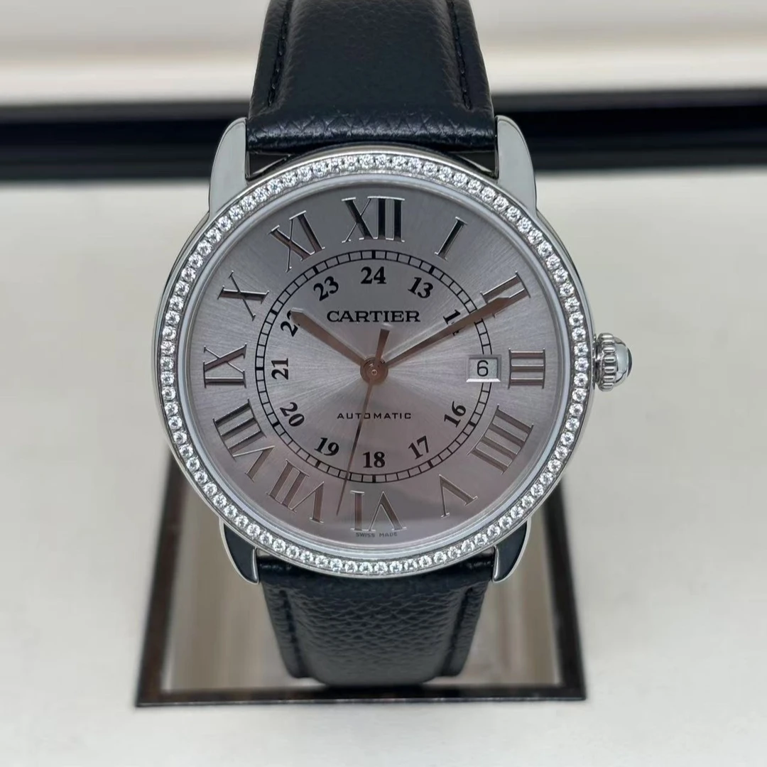 95新 Cartier/卡地亚 伦敦/自动/表径42mm/外圈后钻/后升级针盘