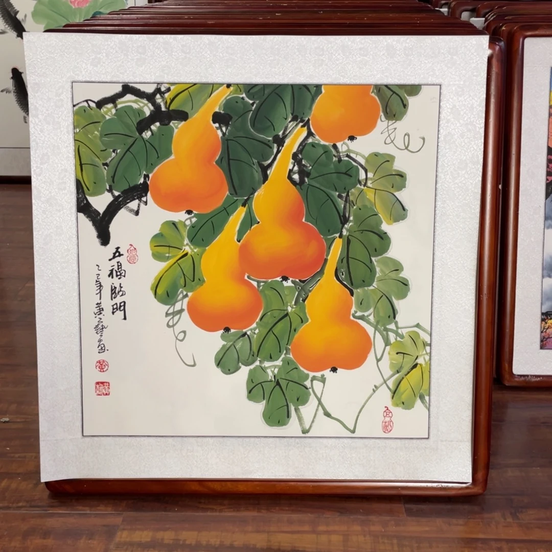 国画带框尺寸63*63厘米