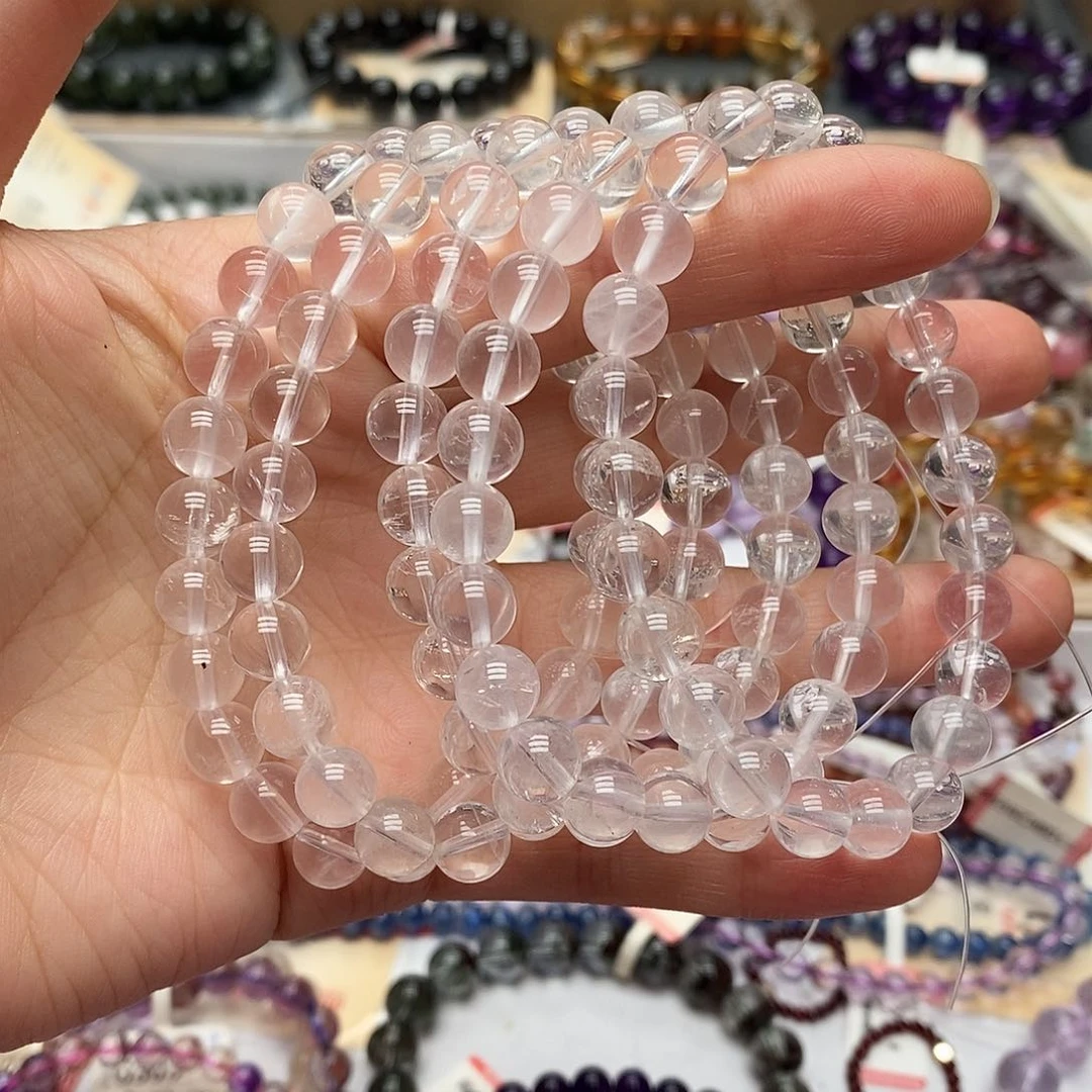 未镶嵌手链水晶奶白晶 8m+