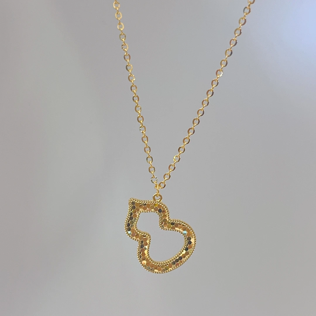 5G工艺足金999鱼鳞葫芦套链