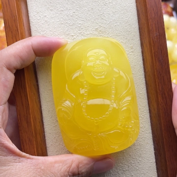 琥珀未镶嵌颈饰天然琥珀蜜蜡