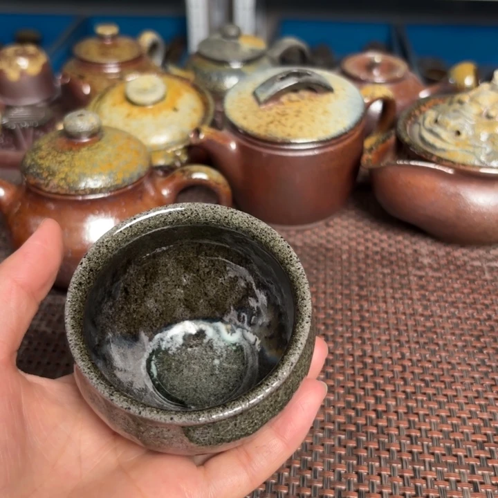茶杯紫砂支钉缸杯100
