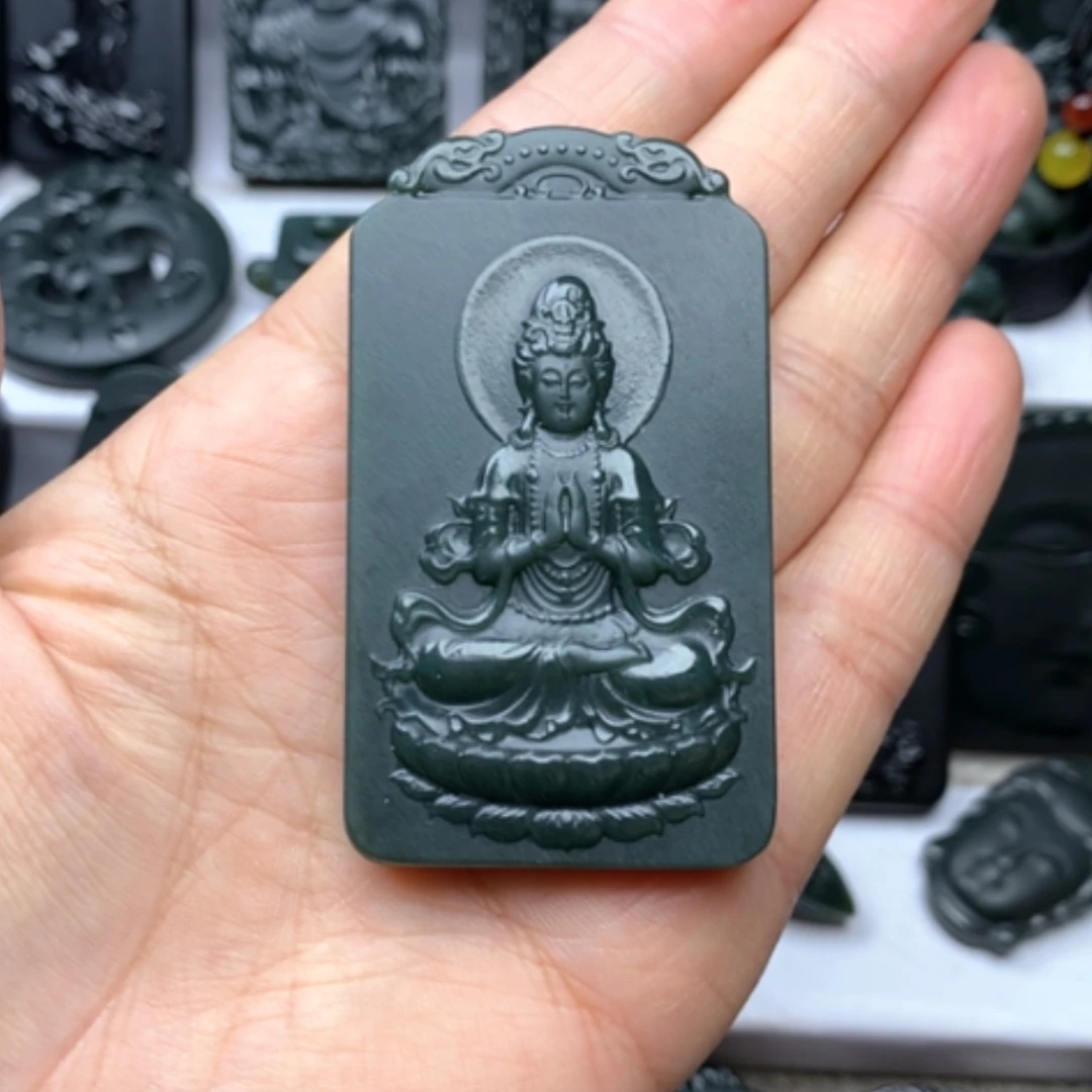 【闪购商品】和田玉颈饰未镶嵌双面雕刻