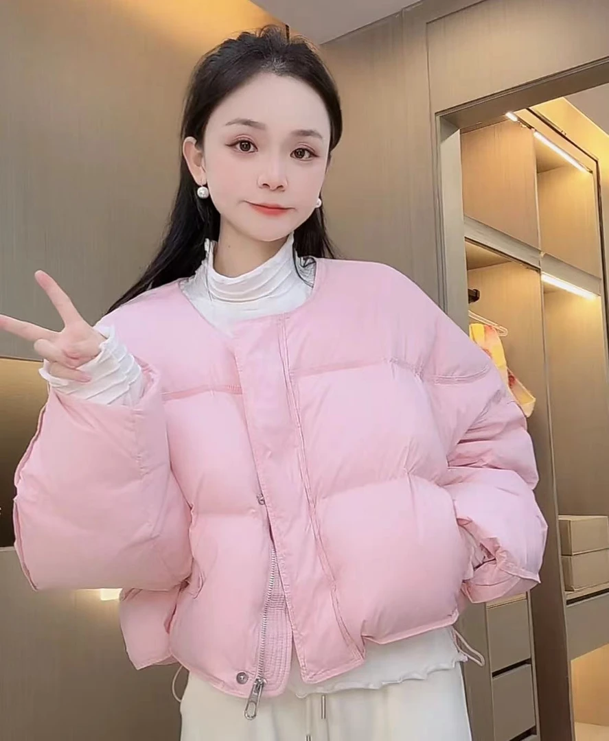 【秀宝女装】保暖羽绒服韩版百搭连帽外套XB3667