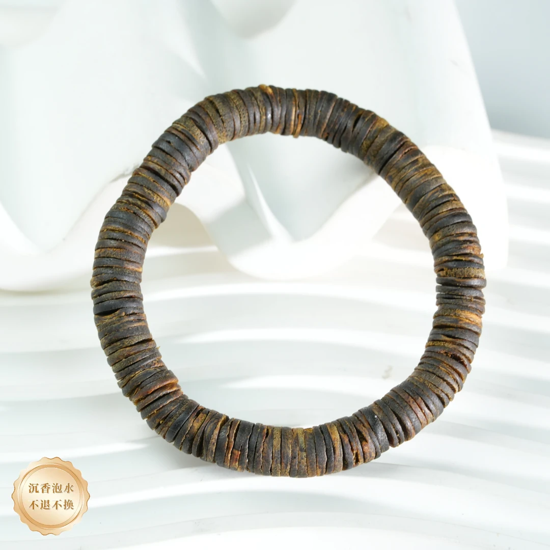 沉香【小北珠宝】沉香单圈手串带瓶【多样性发一件】31-AH81X269