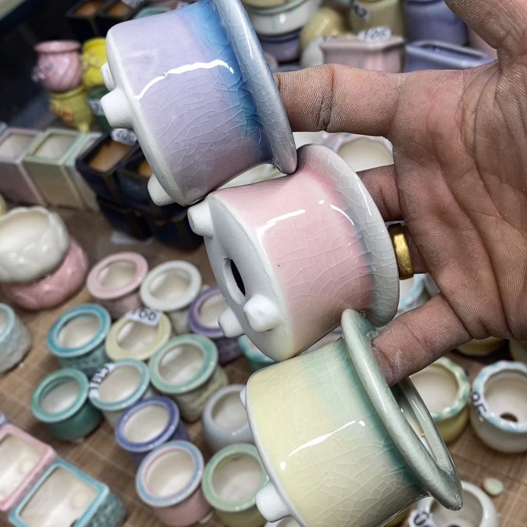 红陶花盆瑕疵盆满12包邮