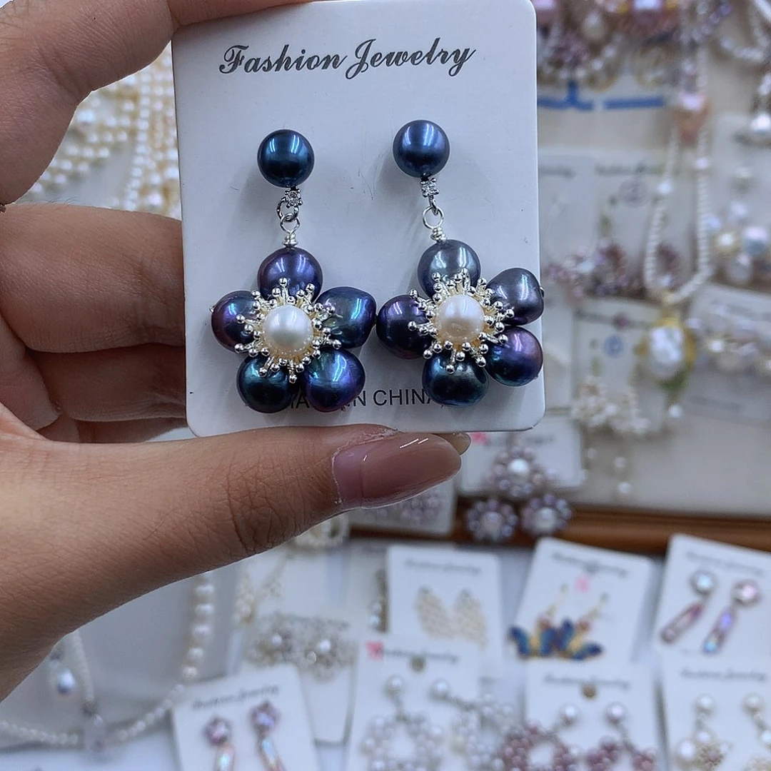 项圈银S925镶嵌淡水珍珠