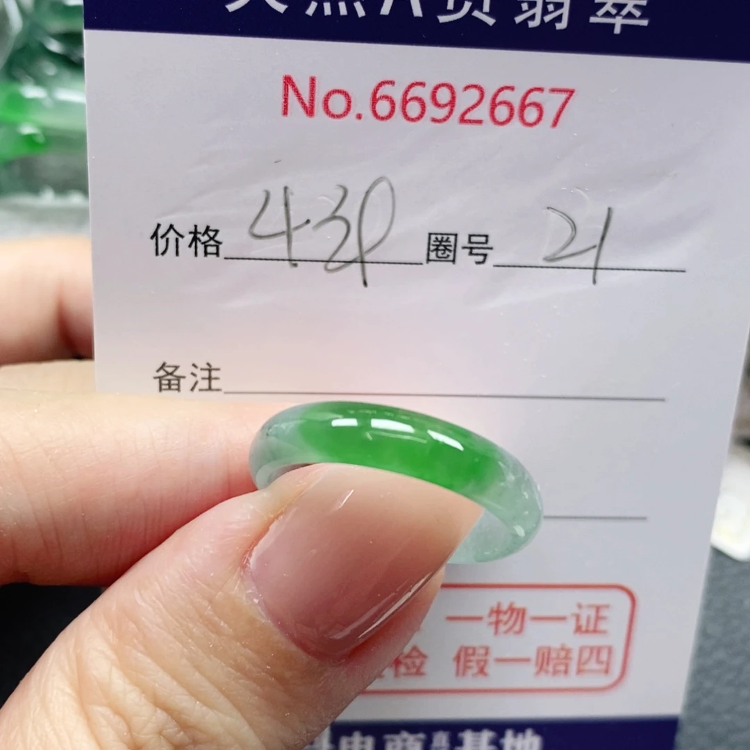太***鸟未镶嵌戒指翡翠天然