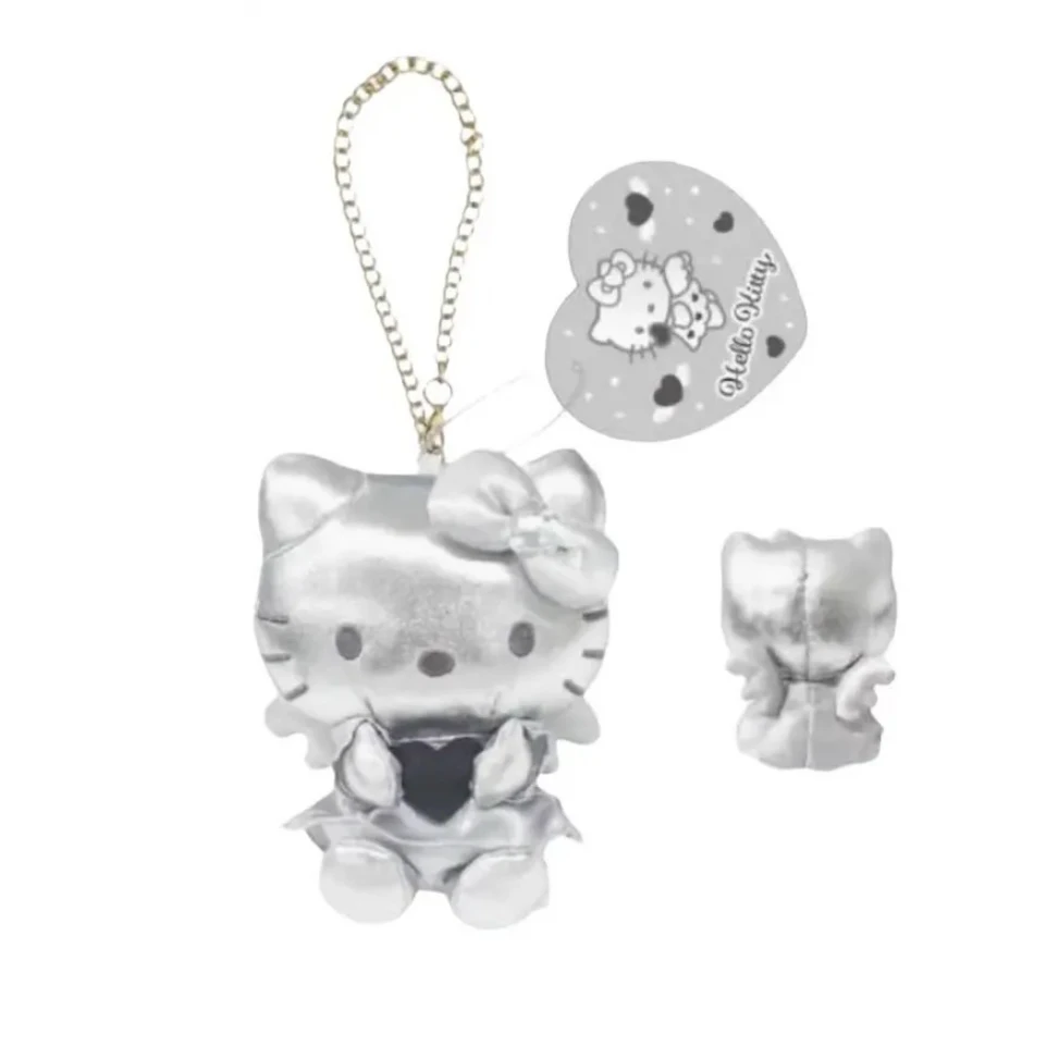 【日版正品】Nic限定银色皮质kitty挂件