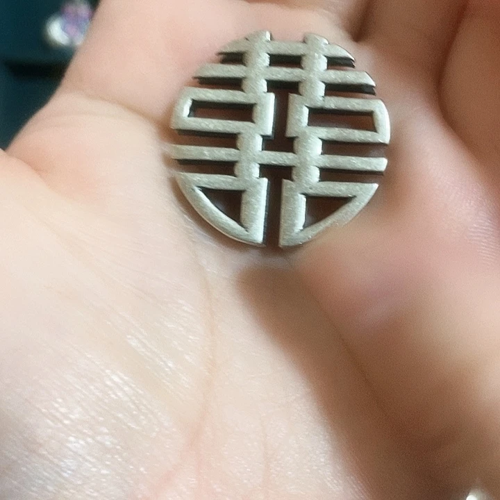 无吊坠足银足银双喜排