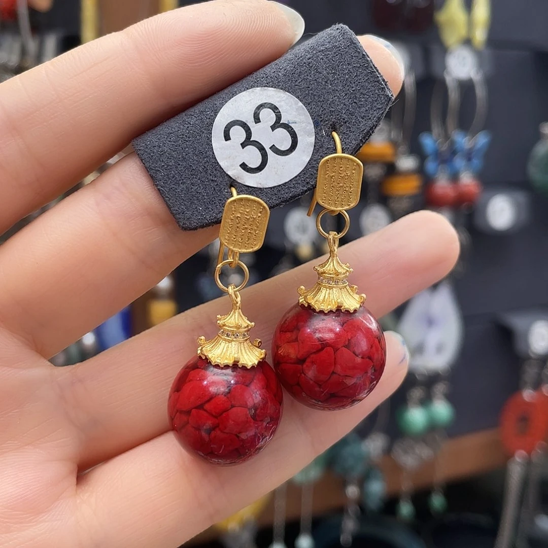 玛瑙/玉髓耳钉银S925镶嵌李****吧808ghhhghh