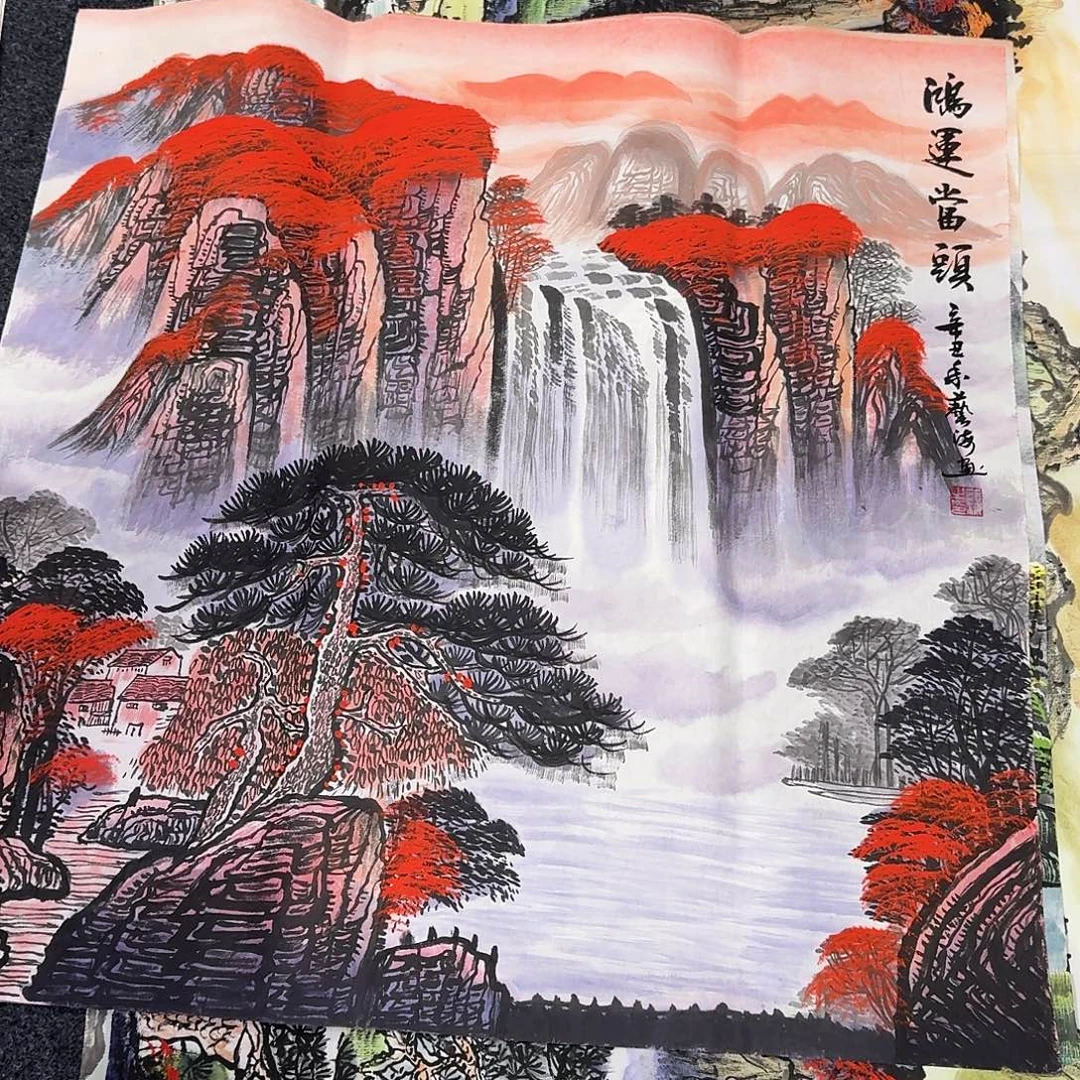 纯手绘国画作品作品