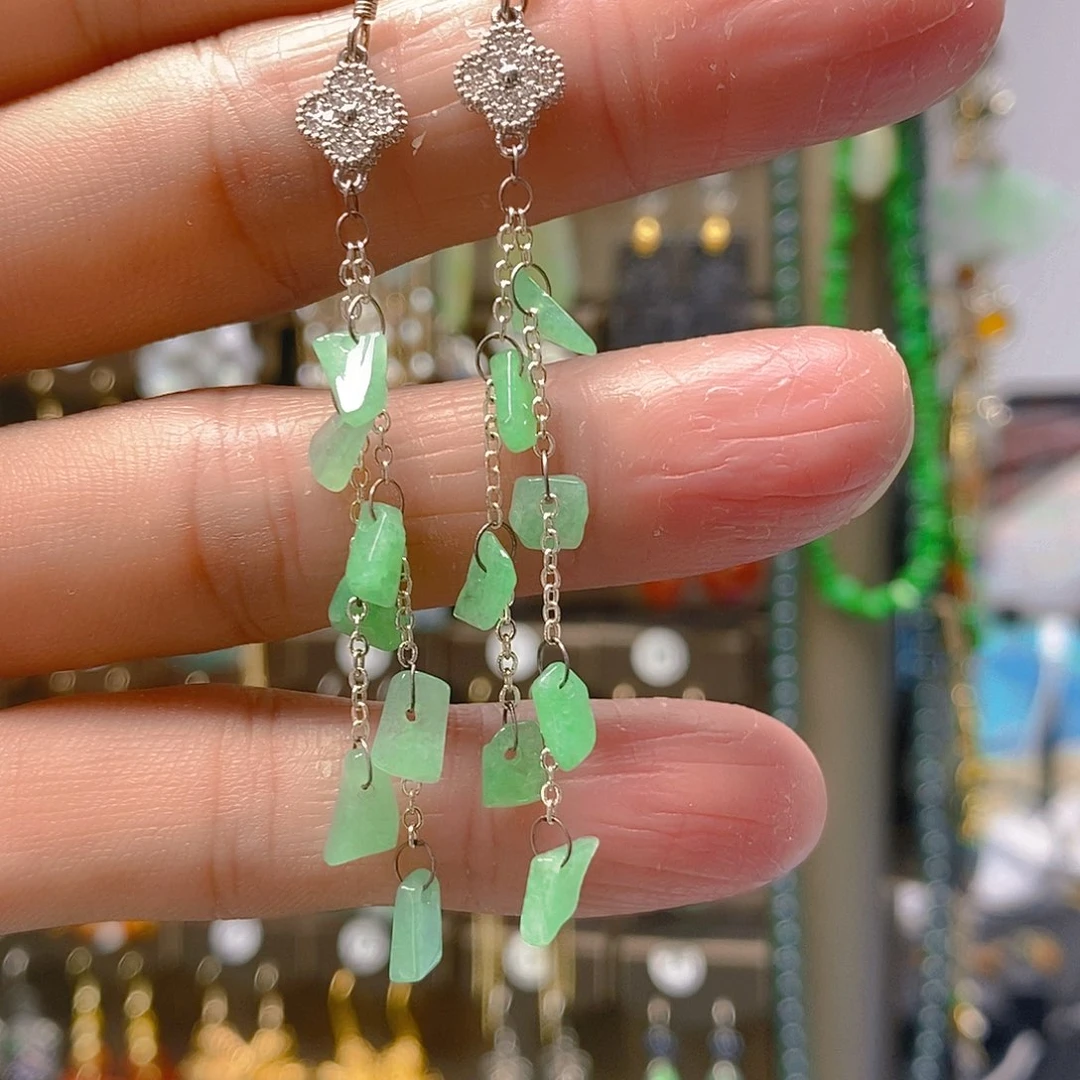 未镶嵌翡翠耳饰翡翠