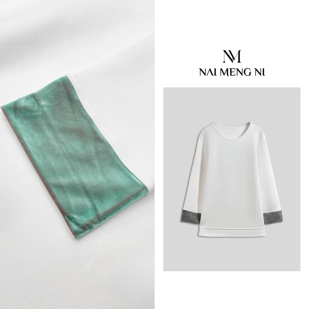 【齐齐】新款时尚日韩女设计师时尚休闲简约打底卫衣 26N11425