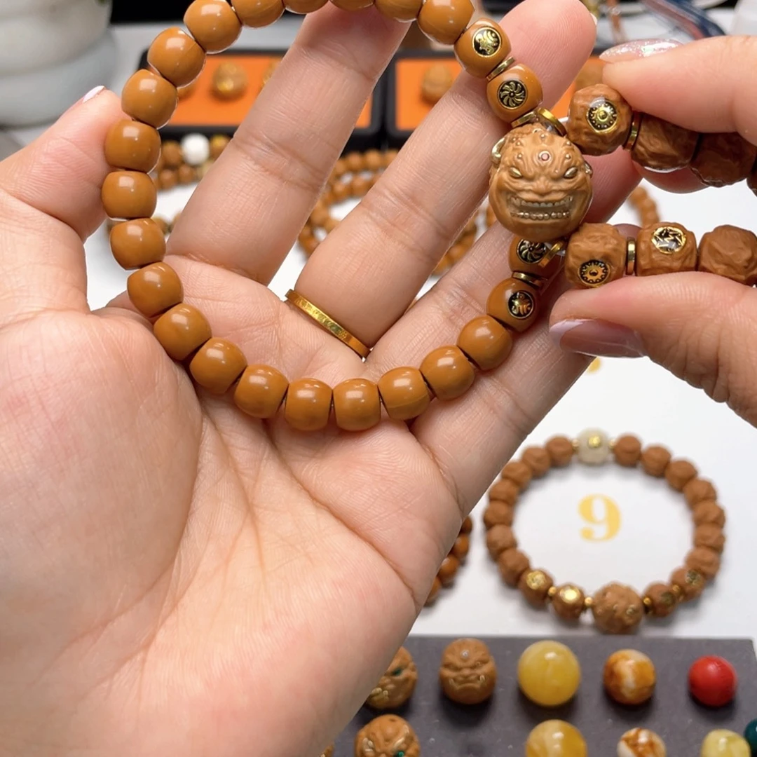 利***群猴头核桃手串直切➕四标➕六目