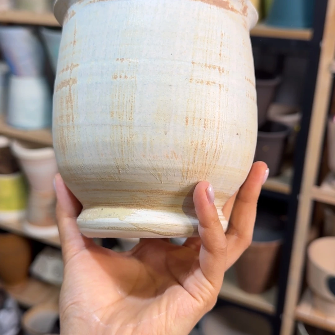 铜***馆景德镇桌面陶瓷花盆