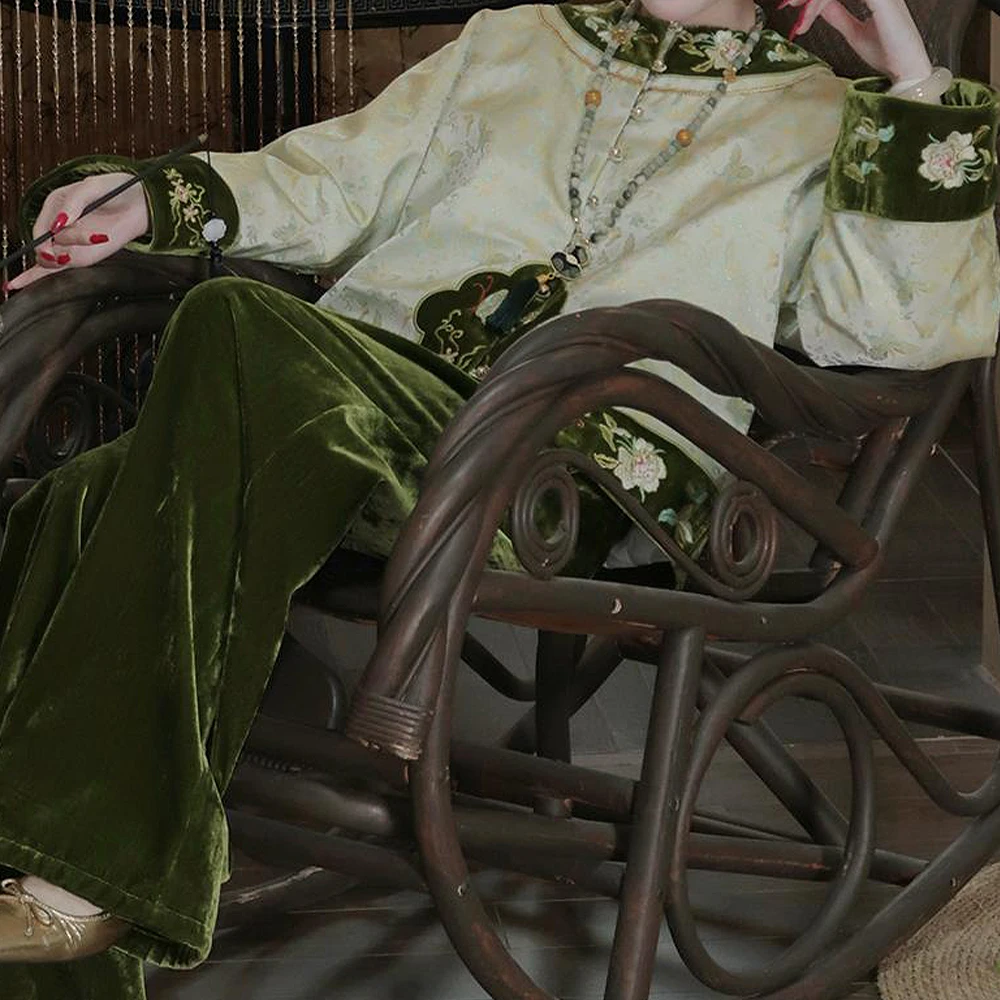 【清梦遥】国风羽绒服+丝绒裤XH55063359