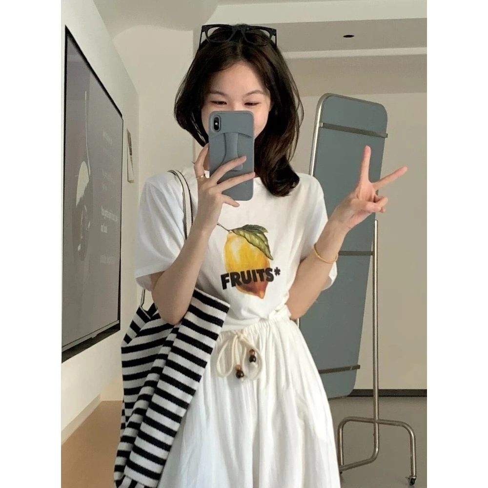 【大仙家】B050 十三行夏款韩式上衣舒适时尚百搭女士夏季