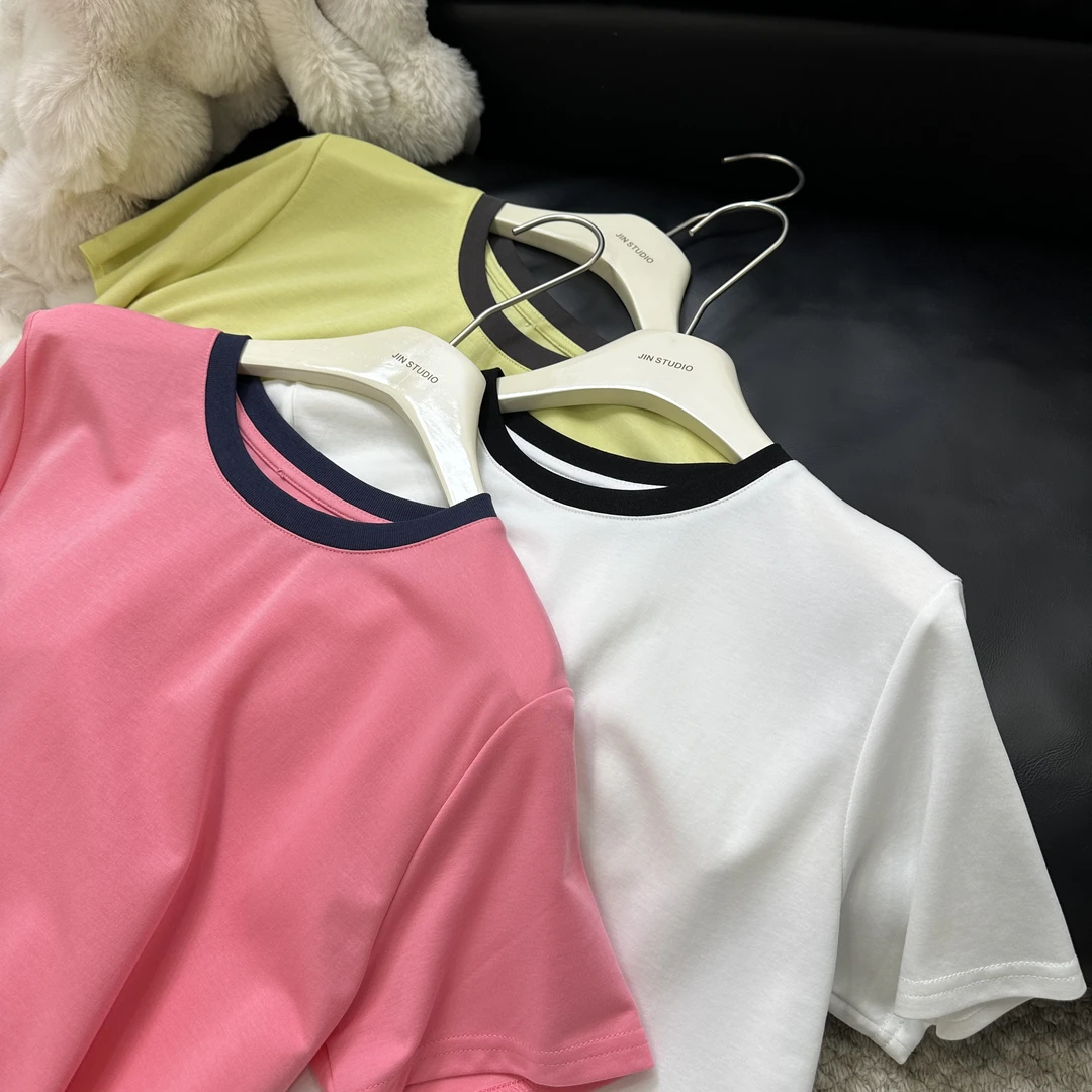 【锦衣鹊羽】亮彩短袖T恤上衣