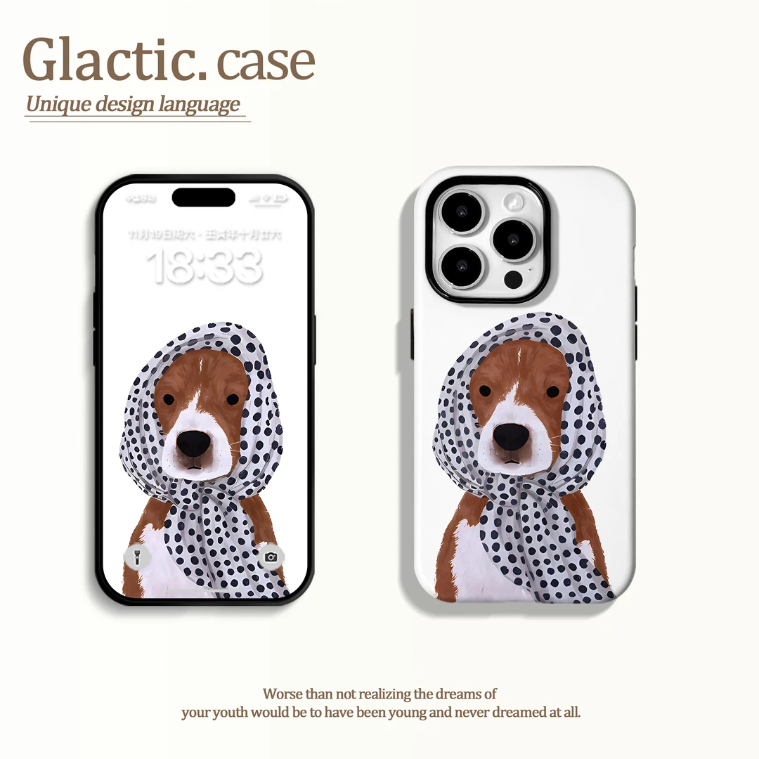 适用于苹果16华为OPPO小米VIVO小众百搭二合一菲林手机壳GA0970