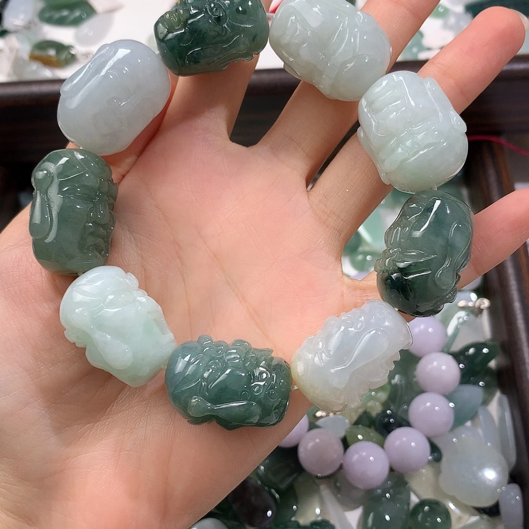 翡翠未镶嵌手链翡翠手串