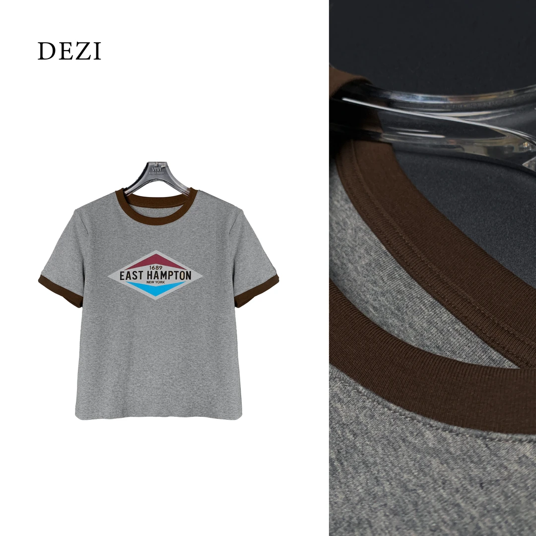 DEZI宝藏衣橱菱形字母舒适女短袖T恤LS90991066