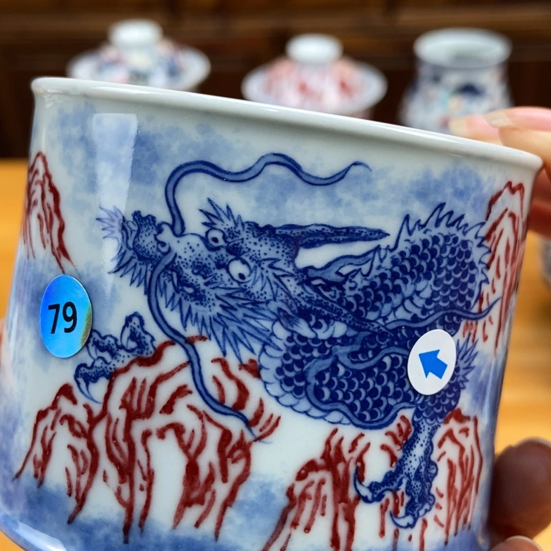 手绘现代茶具非古董