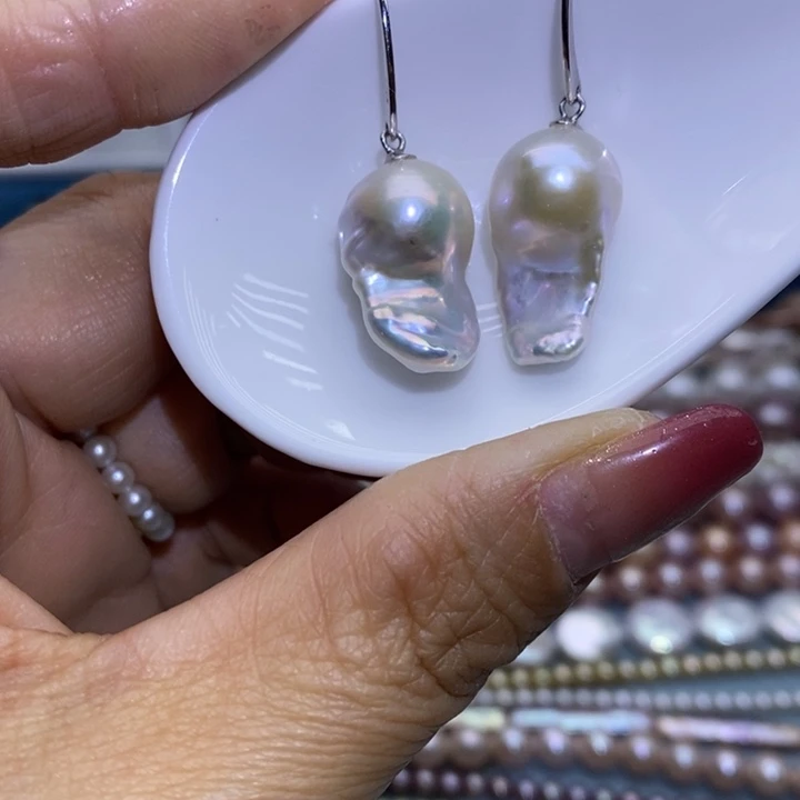 淡水珍珠银S925镶嵌珠宝首饰