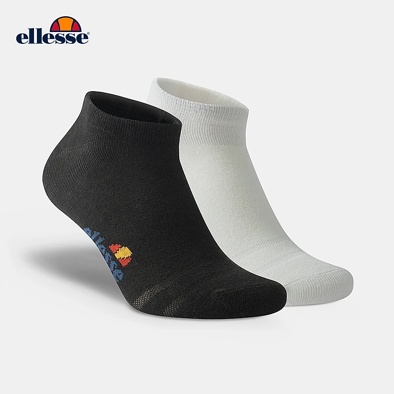 Ellesse跑步运动短袜浅口女新款运动马拉松篮球男款透气船袜短筒