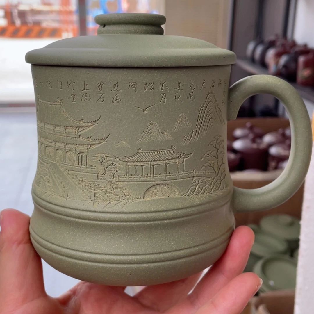 【闪购商品】茶杯紫砂宜兴原矿紫砂盖杯