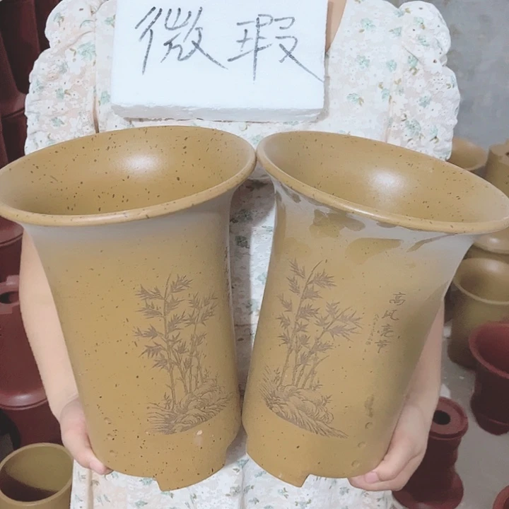 宜兴紫砂精品花盆