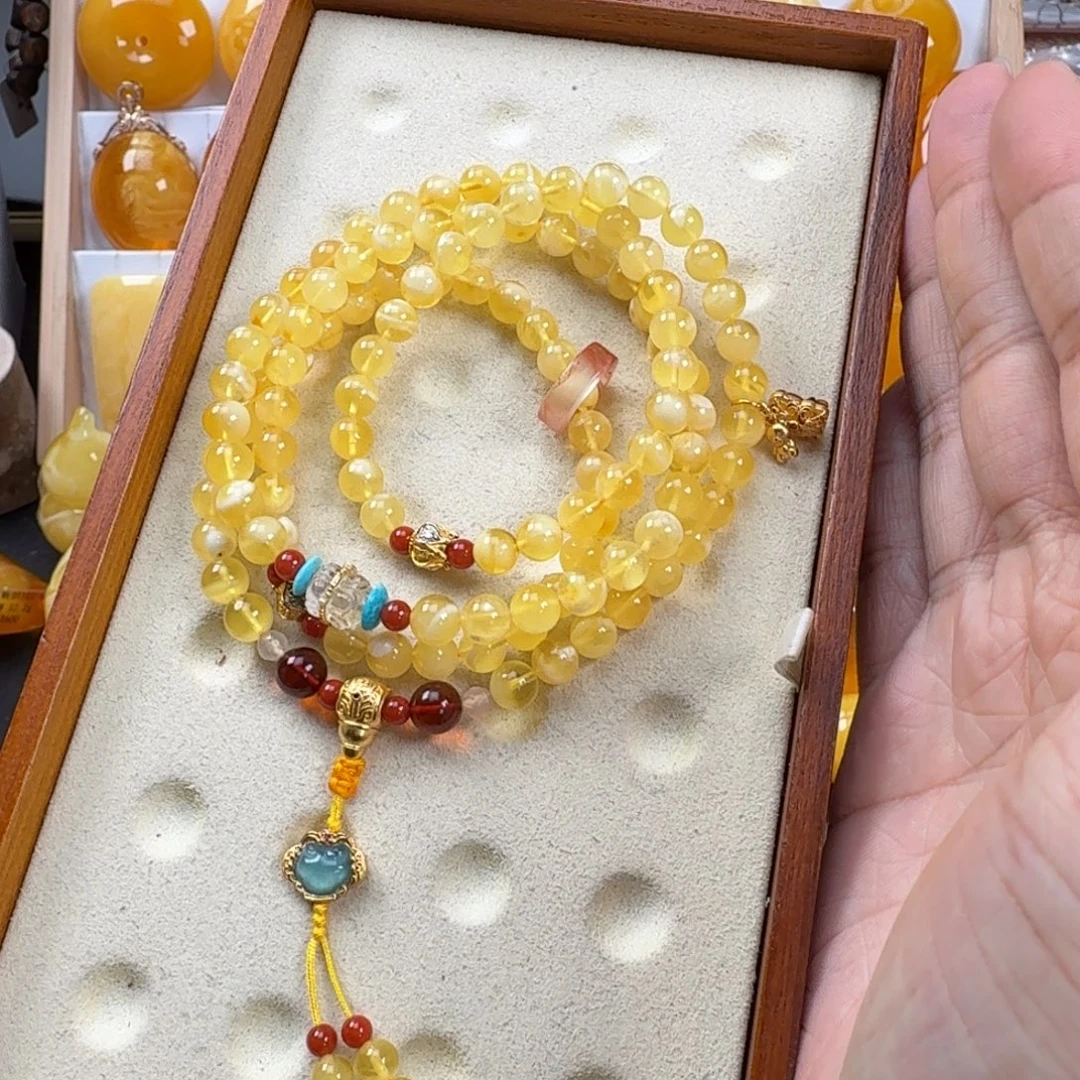 蜜蜡未镶嵌手链蜜蜡