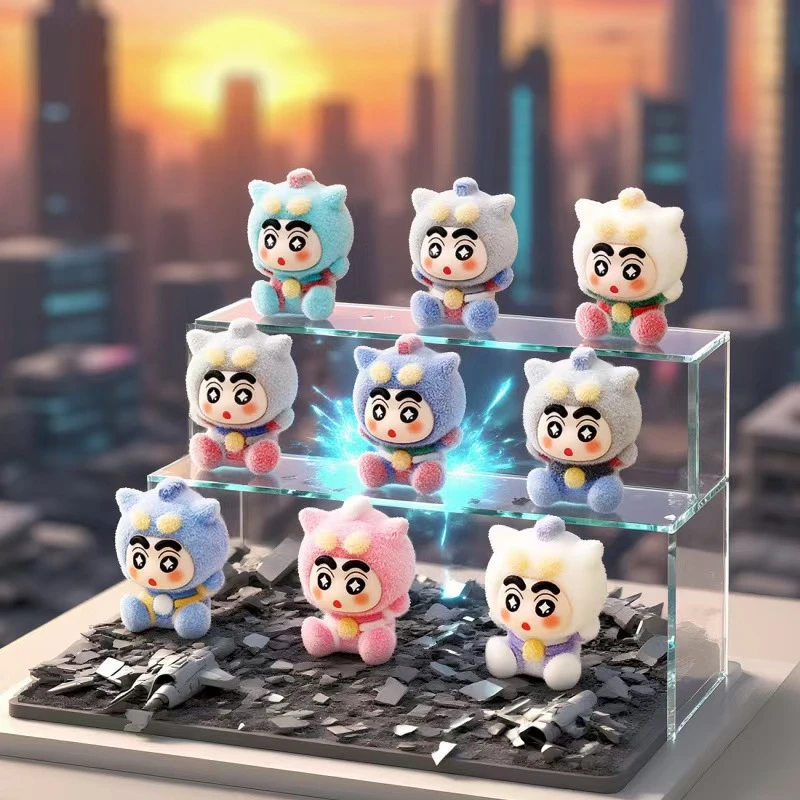 【九宫格】新款植绒超人小新diy手工桌面摆件