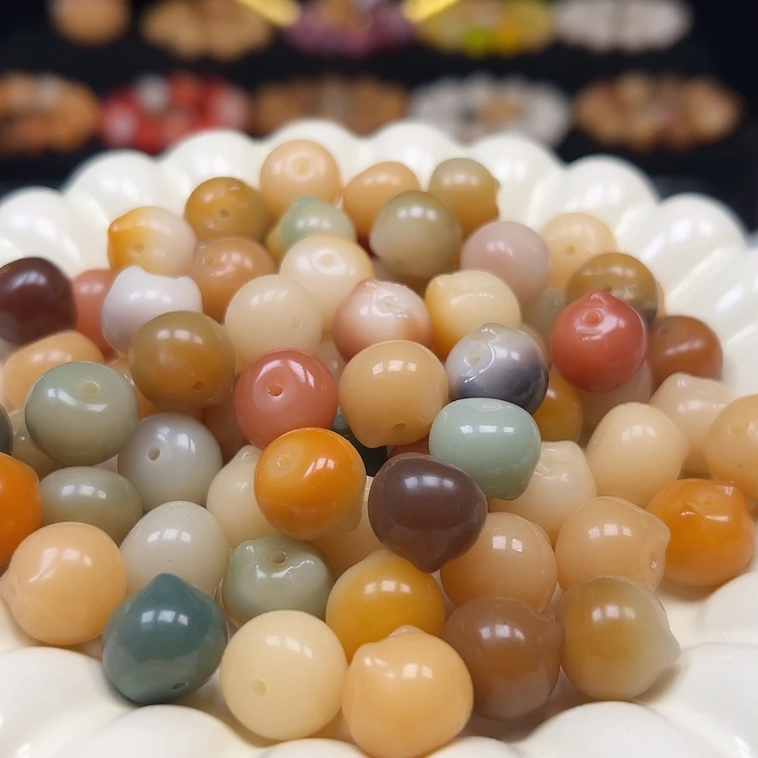 手串菩提根/象牙果卡14糖果色猫头18颗