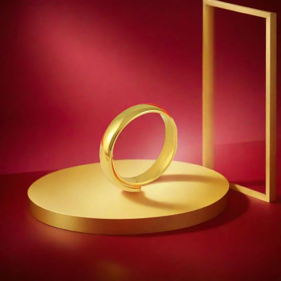 【橙橙专属】光面戒指时尚合金简约经典亮面实心BH1003