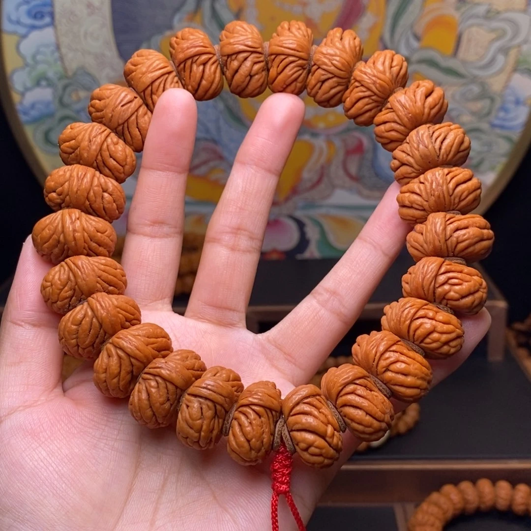 手串桃核老****）22尺寸麒麟纹