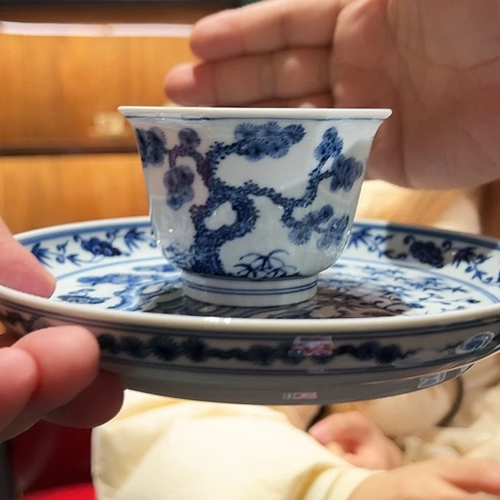 潇乎雨良物松竹梅壶承➕杯子