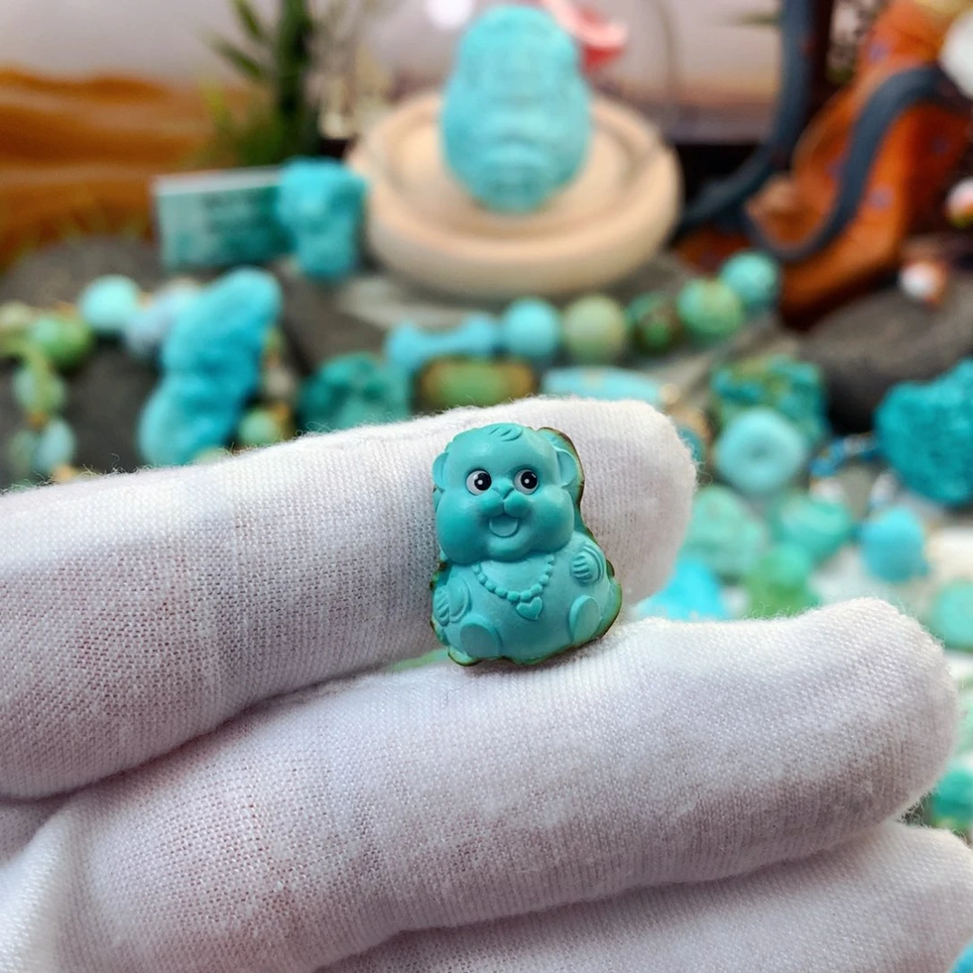 绿松石未镶嵌珠宝半成品