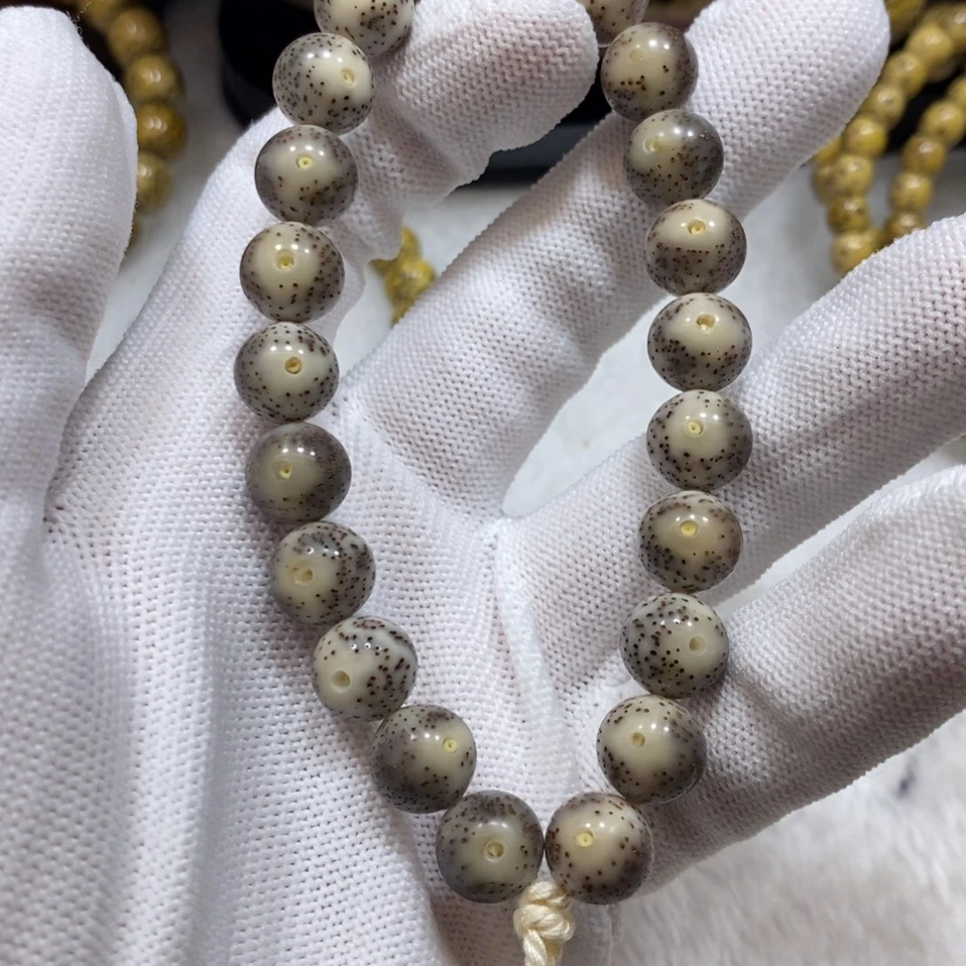 星月菩提手串灰冰10圆