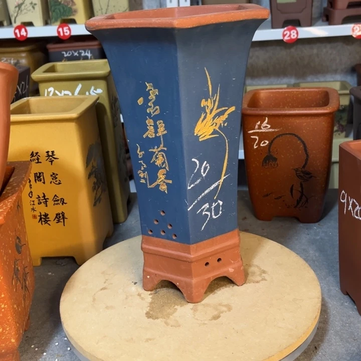 紫砂花盆紫砂花盆