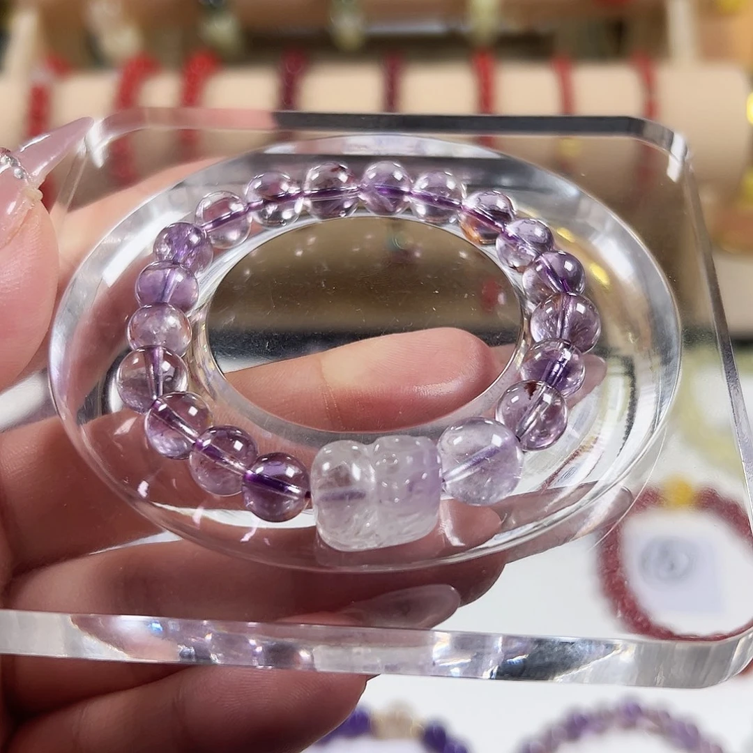 紫晶手链未镶嵌设计款